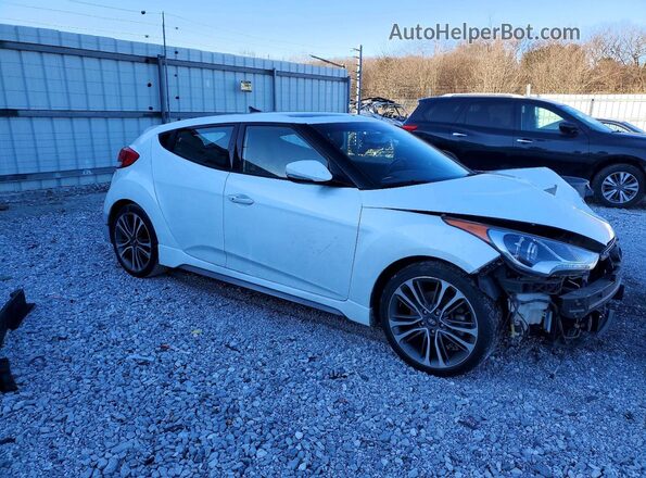 KMHTC6AE4HU310346 2017 HYUNDAI VELOSTER Белый Передняя правая четверть