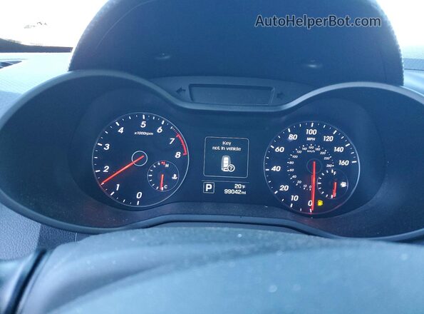 KMHTC6AE4HU310346 2017 HYUNDAI VELOSTER Белый Вид щитка приборов