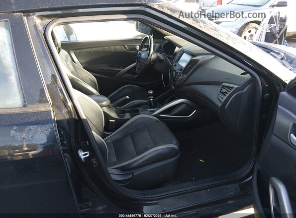 KMHTC6AE9GU266021 2016 HYUNDAI VELOSTER Black Vista interior delantera