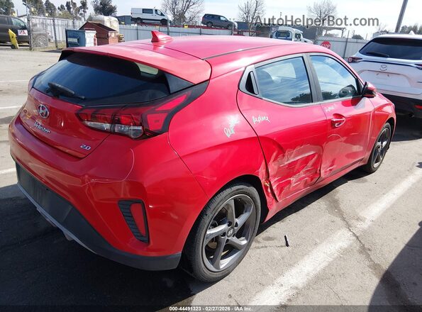 KMHTG6AF2KU018148 2019 HYUNDAI VELOSTER Red Հետևի աջ