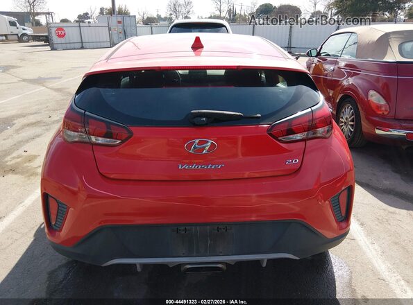 KMHTG6AF2KU018148 2019 HYUNDAI VELOSTER Red 