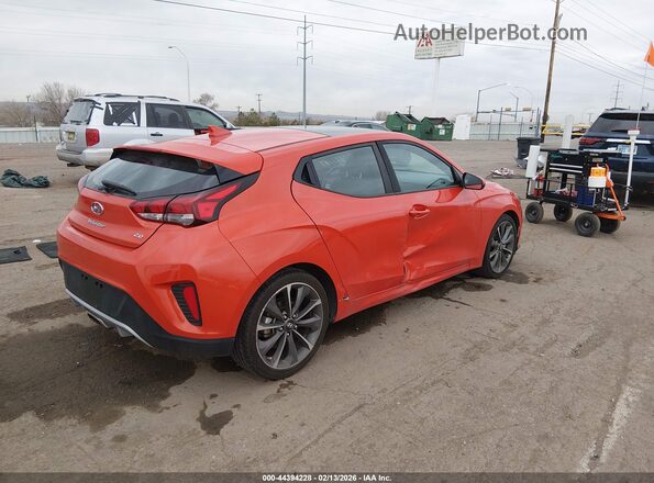 KMHTG6AF3KU005327 2019 HYUNDAI VELOSTER Orange Rear right
