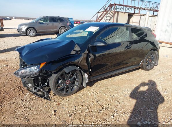 KMHTH6ABXKU002032 2019 HYUNDAI VELOSTER Black Vista tres cuartos delantera izquierda