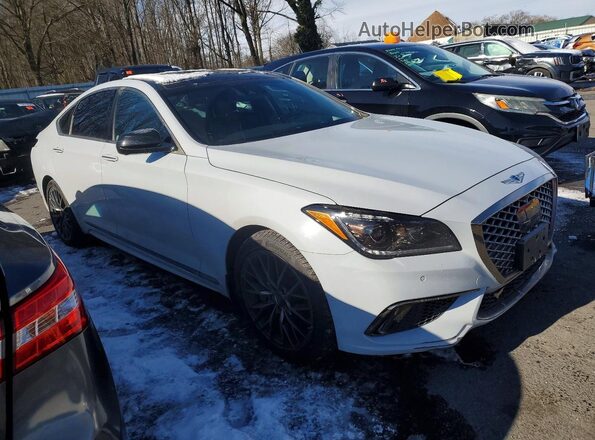 KMTFN4JB0LU337897 2020 GENESIS G80 White Delantero derecho