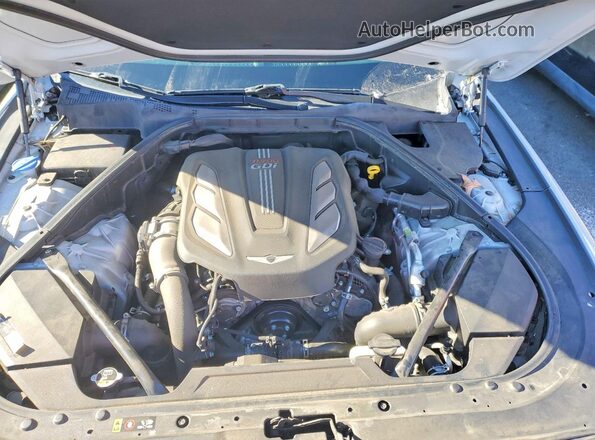 KMTFN4JB0LU337897 2020 GENESIS G80 White Vista interior trasera