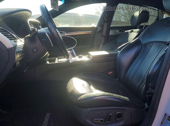 KMTFN4JB0LU337897 2020 GENESIS G80 White Vista interior delantera