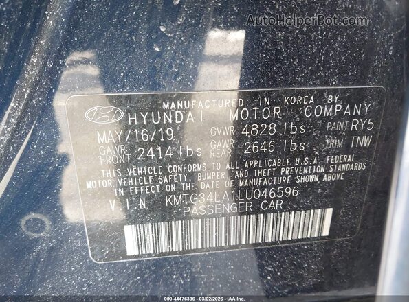 KMTG34LA1LU046596 2020 GENESIS G70 Navy Շարժիչի բաժամունքի տեսք
