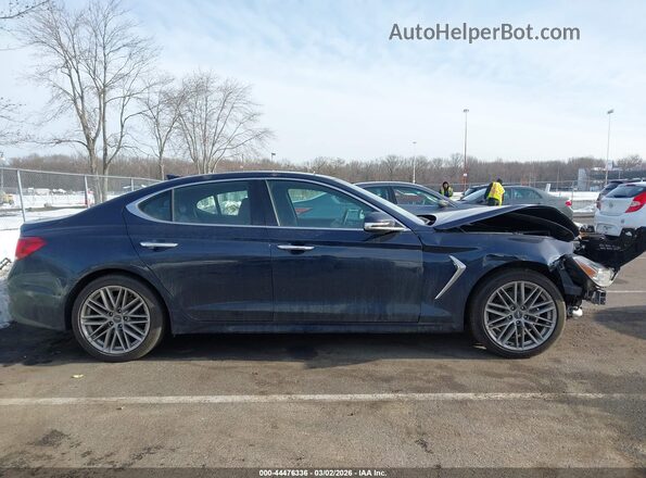 KMTG34LA1LU046596 2020 GENESIS G70 Navy Սալոնի հետևի տեսք