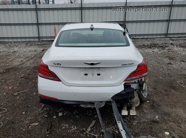 KMTG34LAXMU075256 2021 GENESIS G70 Белый Вид сзади