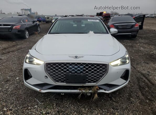 KMTG34LAXMU075256 2021 GENESIS G70 Белый Вид спереди