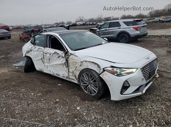 KMTG34LAXMU075256 2021 GENESIS G70 Белый Передняя правая четверть