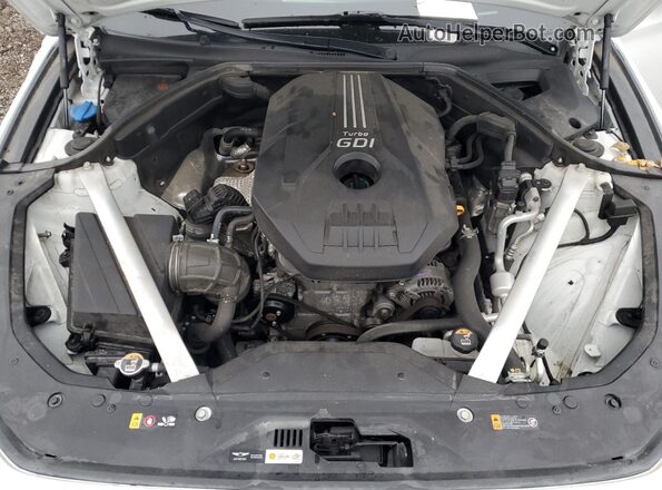 KMTG34LAXMU075256 2021 GENESIS G70 Белый Вид задней части салона