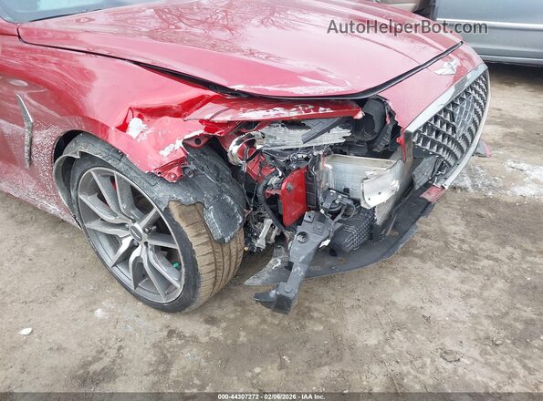 KMTG34LE6MU076701 2021 GENESIS G70 Красный Вид спереди