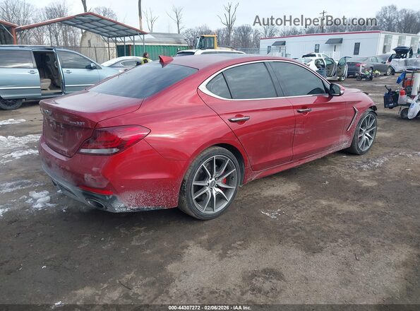 KMTG34LE6MU076701 2021 GENESIS G70 Красный Задняя правая четверть