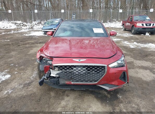 KMTG34LE6MU076701 2021 GENESIS G70 Красный Вид щитка приборов