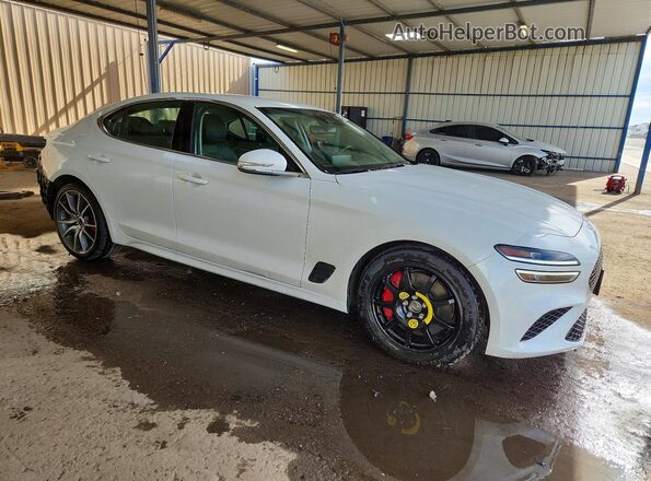 KMTG34SC0SU155486 2025 GENESIS G70 White Delantero derecho