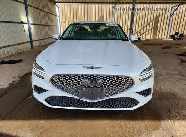 KMTG34SC0SU155486 2025 GENESIS G70 White Vista frontal