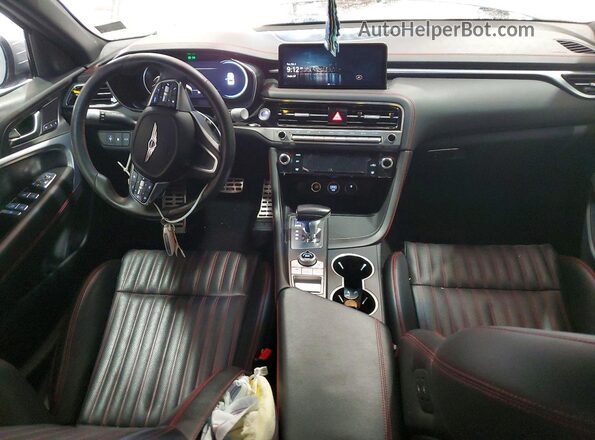 KMTG34SC2RU136674 2024 GENESIS G70 Silver Widok deski rozdzielczej