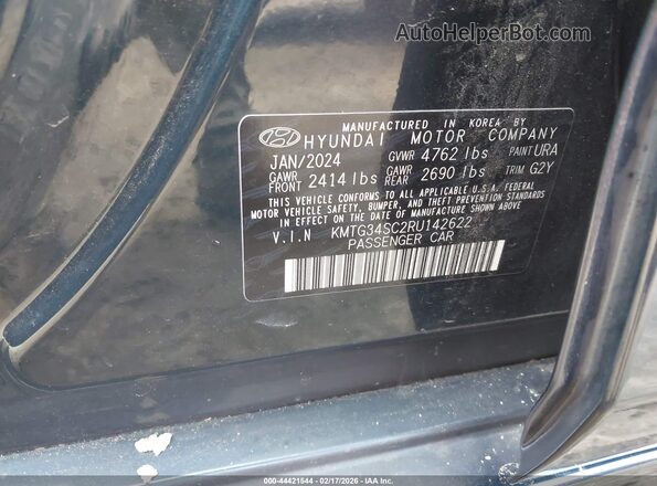 KMTG34SC2RU142622 2024 GENESIS G70 Черный Вид подкапотного пространства