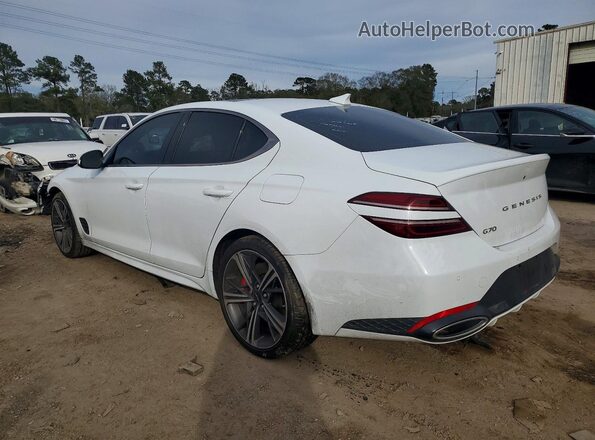 KMTG34SC5RU137012 2024 GENESIS G70 Белый Задняя левая четверть