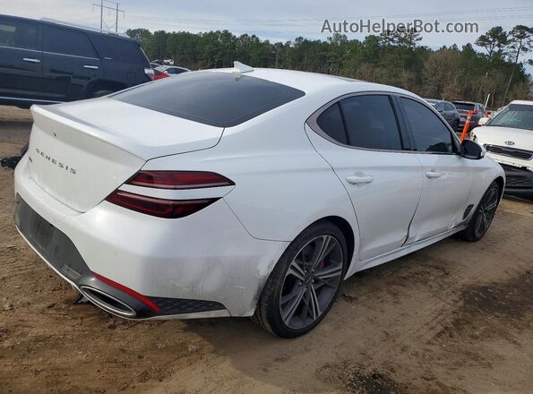 KMTG34SC5RU137012 2024 GENESIS G70 Белый Задняя правая четверть