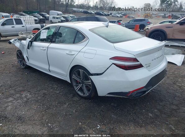 KMTG34SC8RU141376 2024 GENESIS G70 White Задня ліва чверть