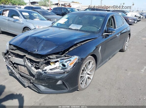 KMTG44LA2MU067052 2021 GENESIS G70 Black Front left