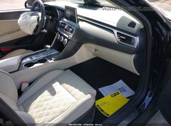 KMTG44LA2MU067052 2021 GENESIS G70 Black Front interior view