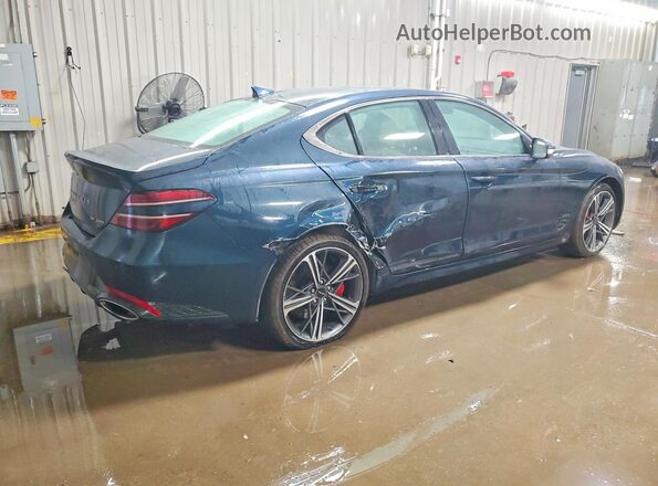 KMTG54SE0RU138693 2024 GENESIS G70 Синий Задняя правая четверть