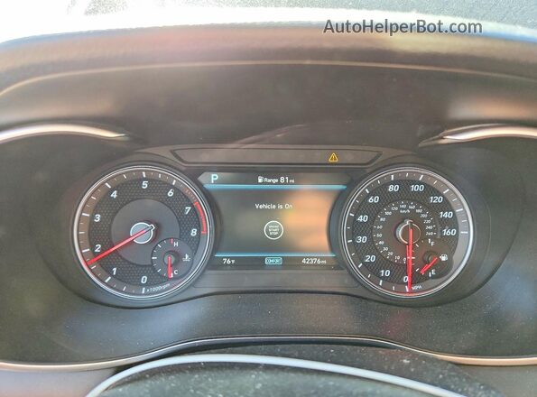 KMTG64LA8MU070905 2021 GENESIS G70 Charcoal Widok zestawu wskaźników