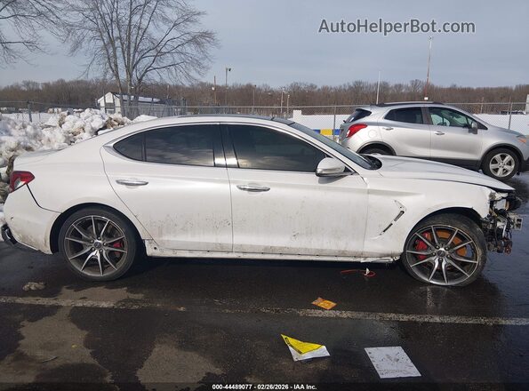 KMTG74LEXLU055871 2020 GENESIS G70 White Вид задньої частини салону