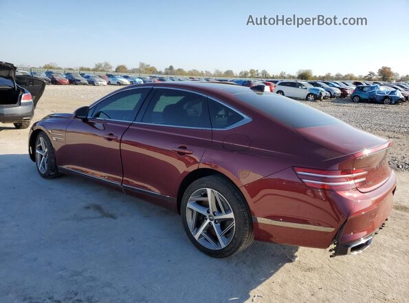 KMTGA4SC0RU211040 2024 GENESIS G80 Maroon Rear left