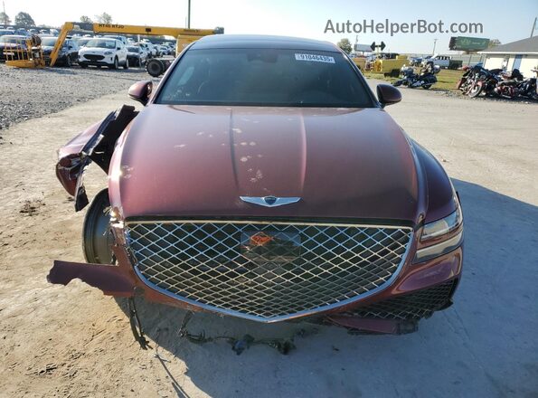 KMTGA4SC0RU211040 2024 GENESIS G80 Maroon Front view