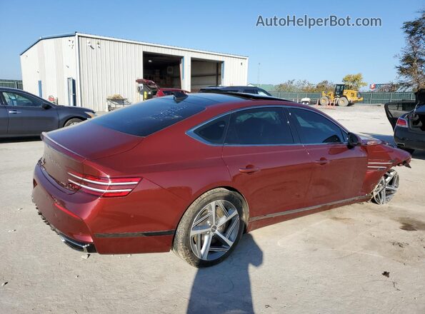 KMTGA4SC0RU211040 2024 GENESIS G80 Maroon Rear right