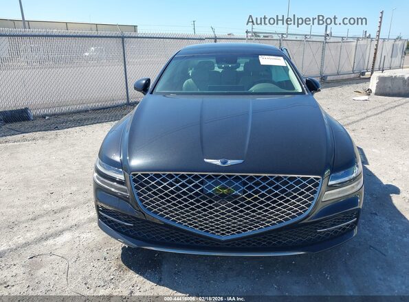 KMTGB4SC4MU045871 2021 GENESIS G80 Black Widok zestawu wskaźników