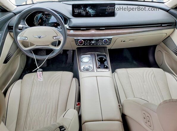 KMTGC4SD5MU084703 2021 GENESIS G80 Gray Widok deski rozdzielczej