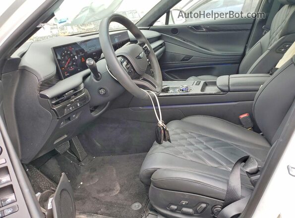 KMTGF4SD2TU306457 2026 GENESIS G80 White Widok wnętrza z przodu