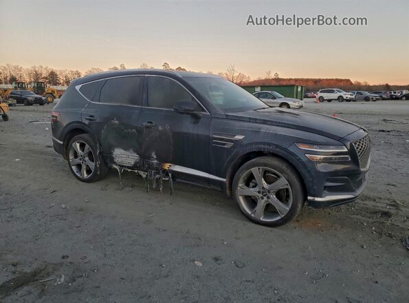 KMUHBDSB4MU066503 2021 GENESIS GV80 Blue Delantero derecho