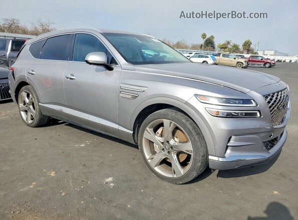 KMUHCESC2MU031339 2021 GENESIS GV80 Silver Delantero derecho