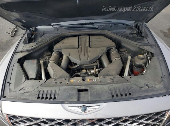 KMUHCESC2MU031339 2021 GENESIS GV80 Silver Vista del compartimento del motor