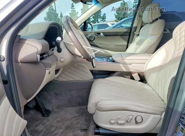 KMUHCESC2MU031339 2021 GENESIS GV80 Silver Front interior view