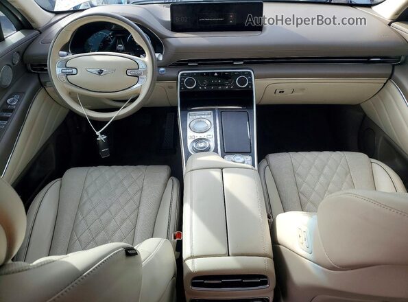 KMUHCESC2MU031339 2021 GENESIS GV80 Silver Dashboard view