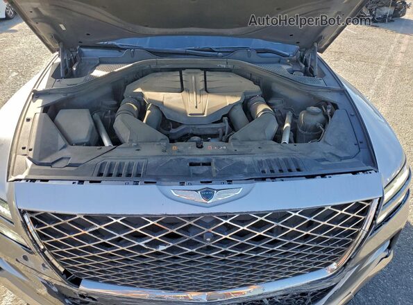 KMUHCESC2MU038498 2021 GENESIS GV80 Silver Rear interior view