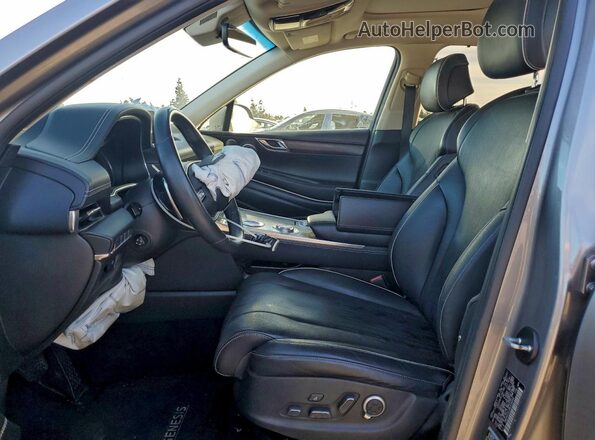 KMUHCESC2MU038498 2021 GENESIS GV80 Silver Front interior view