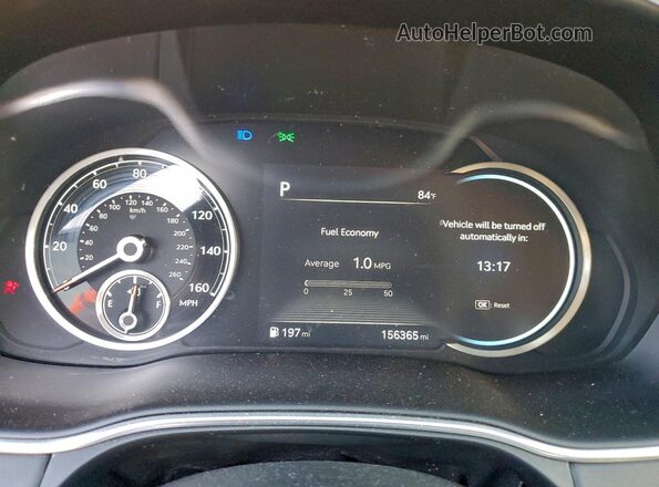 KMUHCESC2MU038498 2021 GENESIS GV80 Silver Instrument cluster view