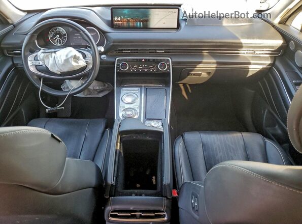 KMUHCESC2MU038498 2021 GENESIS GV80 Silver Dashboard view