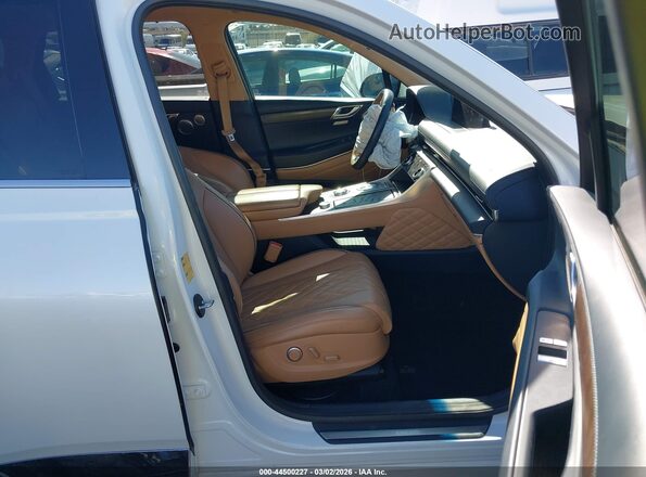 KMUHCESC6MU038990 2021 GENESIS GV80 White Front interior view