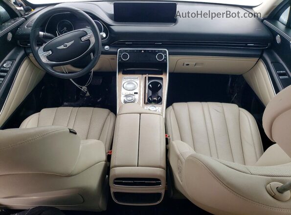 KMUHCESC6MU055238 2021 GENESIS GV80 Tan წინა პანელის ხედი