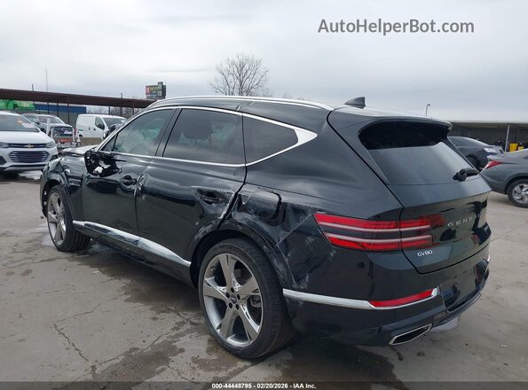 KMUHCESC9MU058196 2021 GENESIS GV80 Black უკანა მარცხენა