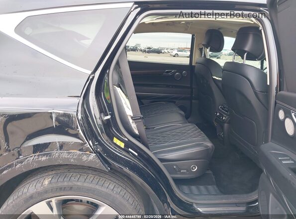 KMUHCESC9MU058196 2021 GENESIS GV80 Black VIN კოდის სტიკერის ხედი